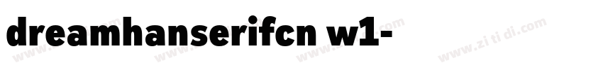 dreamhanserifcn w1字体转换